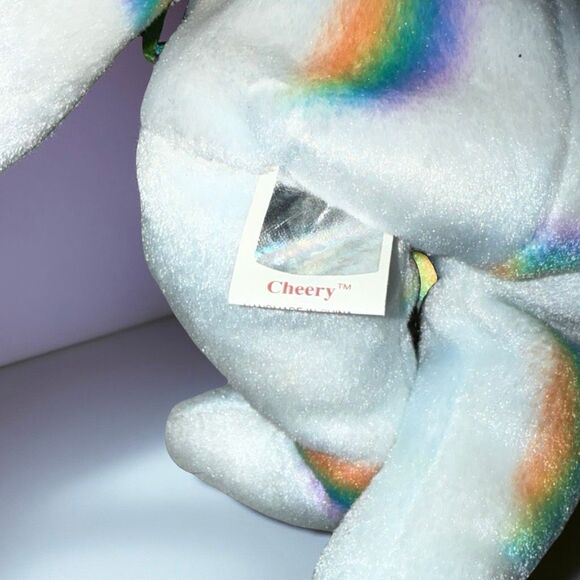 2000 Ty Beanie Baby “Cheery” Bear Rainbow Sun Plush With Tag P55 - Picture 5 of 7